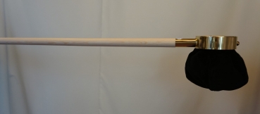 Klingelbeutel mit Holzstiel, ca 1,2 m